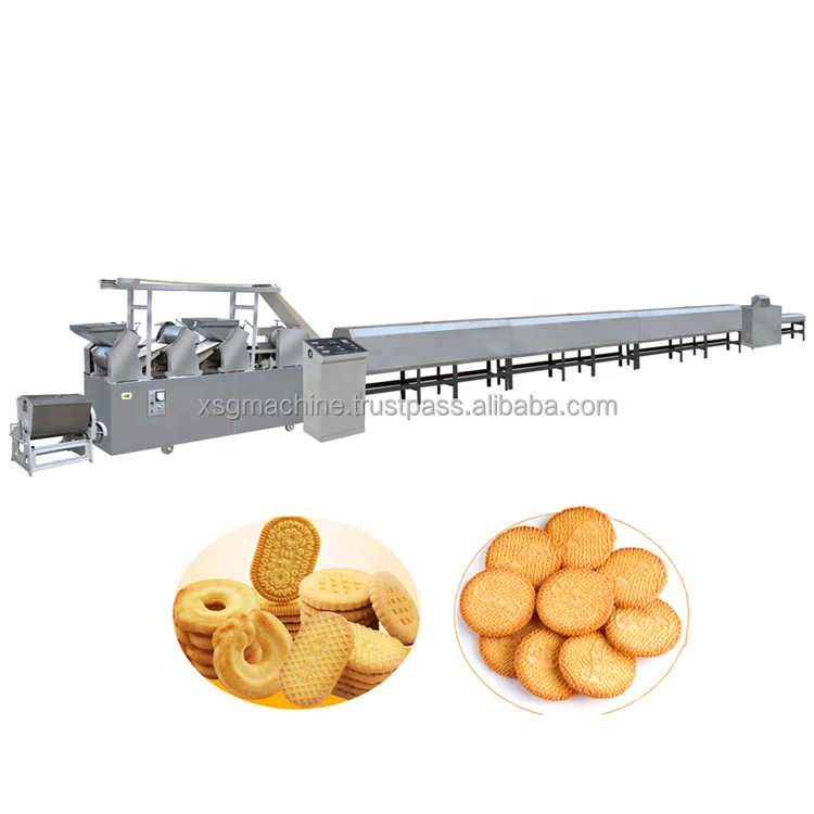 Industrial Factory Biscuit Baking Machine Production Line with High Productivity for Snacks Manufacturing