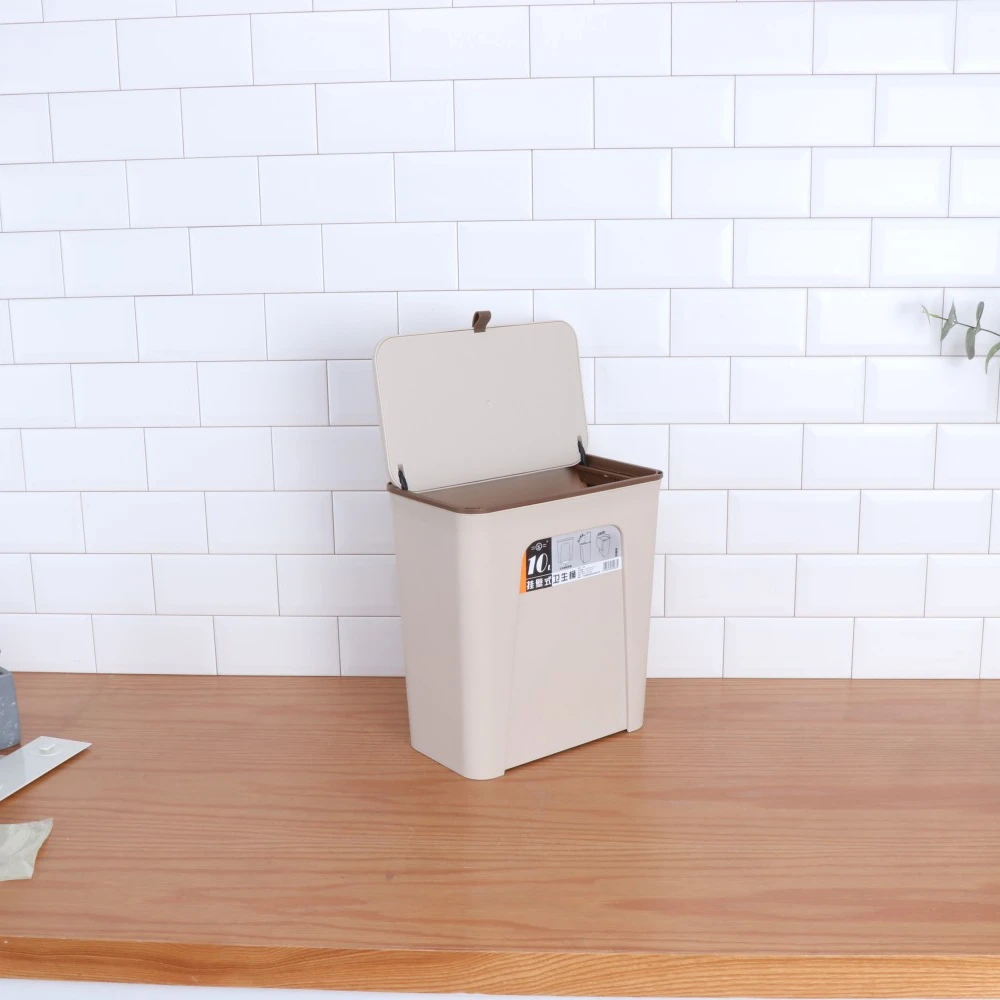 Garbage Trash Can Kitchen Plastic Food Waste Wall Mounted Waste Bin Bathroom Hanging Trash Can With Lid