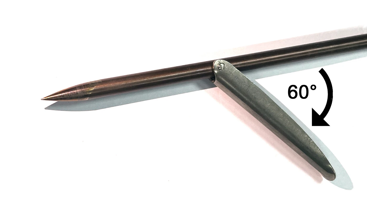 Spearfishing Spear 17-4PH Stainless Steel Fishing Spear Diving Fishing Spear Shaft  Tricut /Round Tip Head With Down Barb