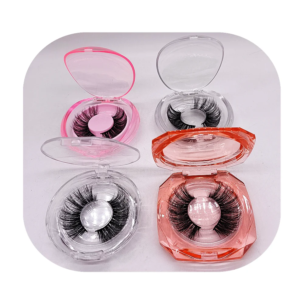 wholesale custom logo acrylic lashes boxes empty clear plastic eyelash packaging box vendor