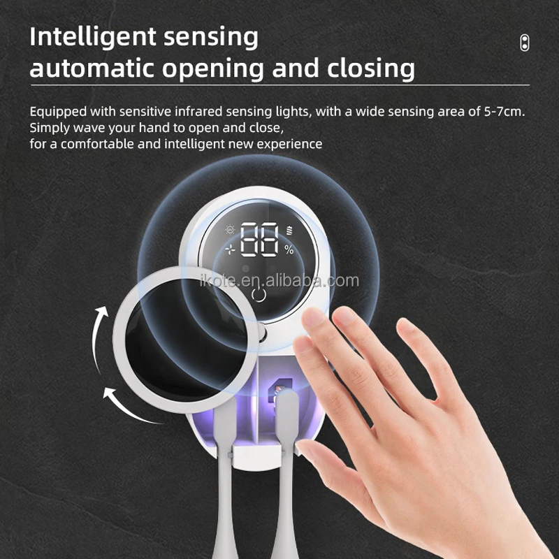 Wireless Induction Switch Electronic Toothbrush Portable Travel Disinfection UV Box