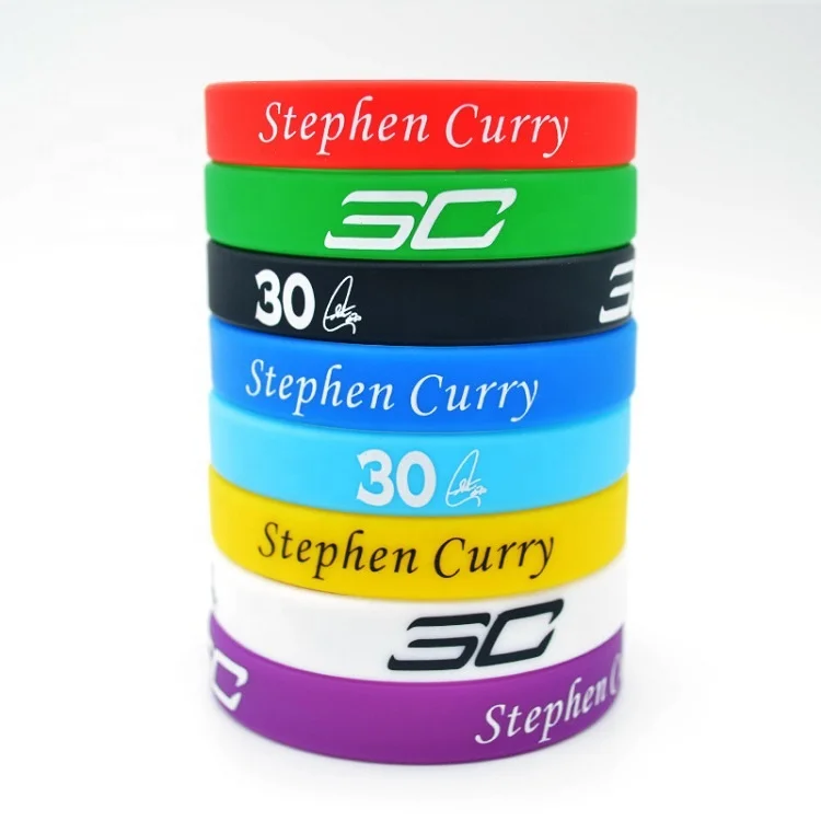 Custom Color and Logo Sports Club Silicone Bracelet Wristband Basketball Association Fans Cheering Squad Silicone  Wrist Band