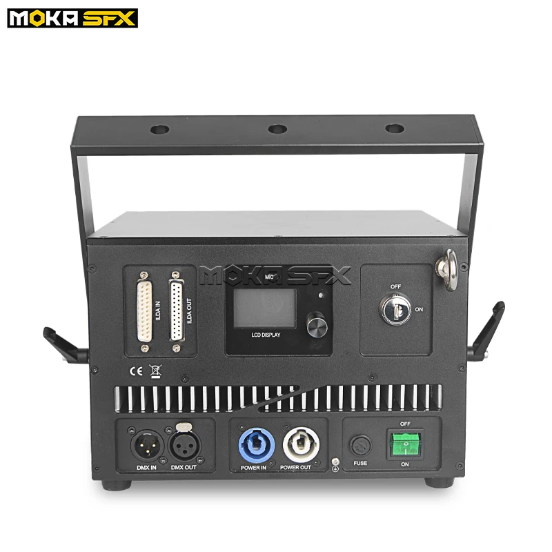 Moka Full Color Animation 6W RGB  Logo Text 3D scan Laser Light Projector Lasers Lights Laser Stage Lighting
