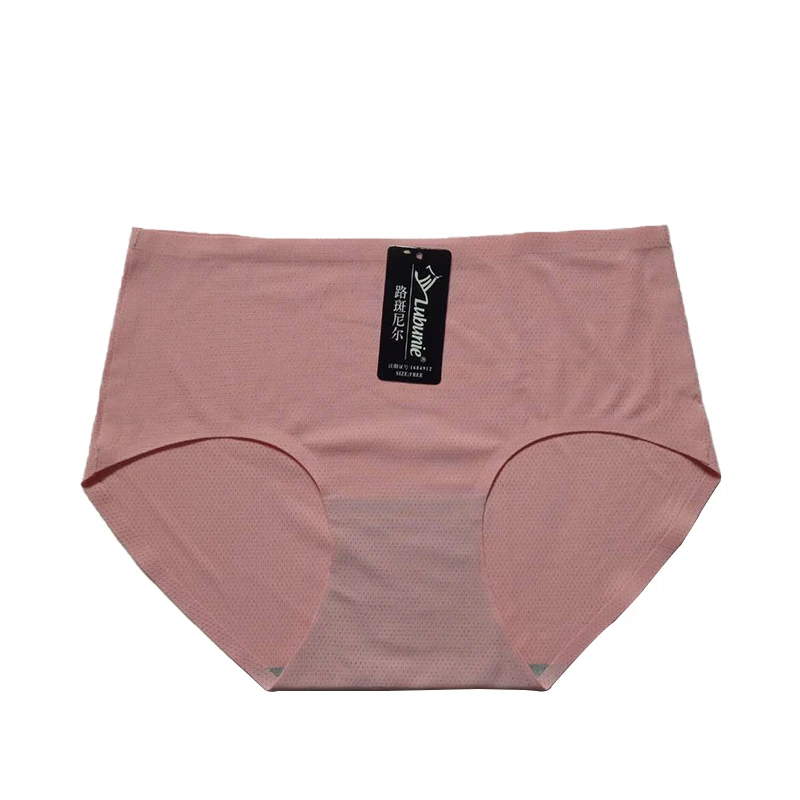 Lubunie in-stock OEM Ladies Ice silk panty stylish seamless underwear for women