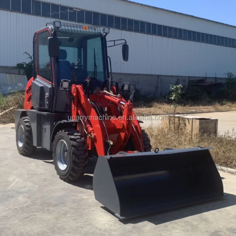 Yunnei Mini Wheel Loader with TCM 1-5 Ton Rated Load Front Loader Design Gearbox Bearing Pump Bucket for Farm Industries