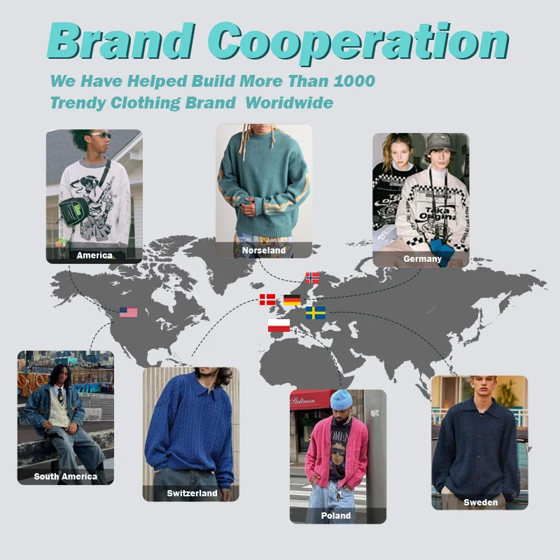 Manufacturer custom men pullneck sweater winter pullover jacquard knitted mohair knit sweater for men winter