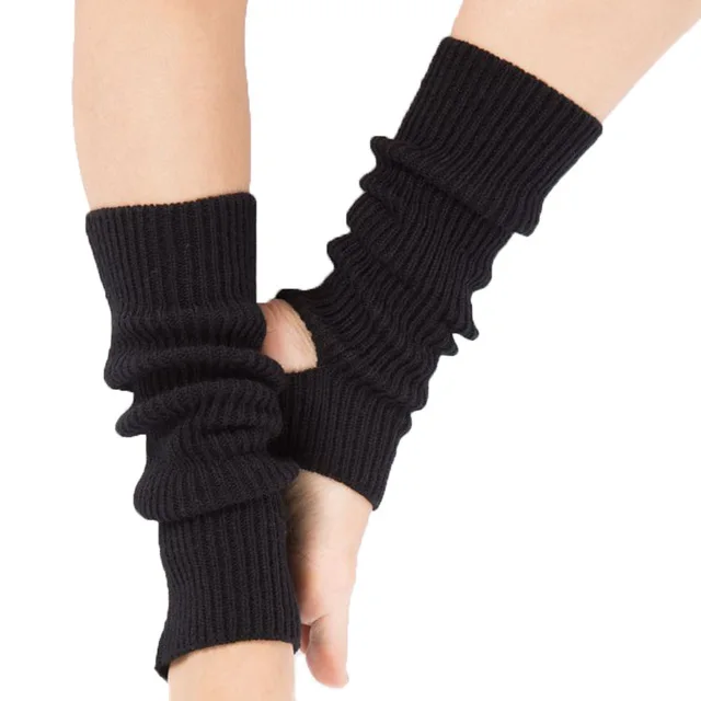 Wholesale Colorful Funky Knitted Acrylic Women Ballet Dance Leg Warmers for Young Girls