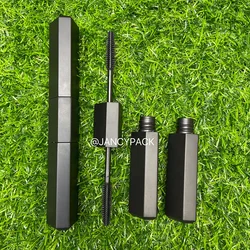 Cosmetic Packaging With Brush triangle shape dual ends double side empty round eyeliner mascara wand tube eyelash glue bottle