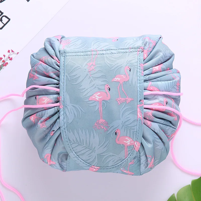 Large Capacity cosmetic bag women travel buggy bag portable lazy drawstring wash bag wholesale in stock