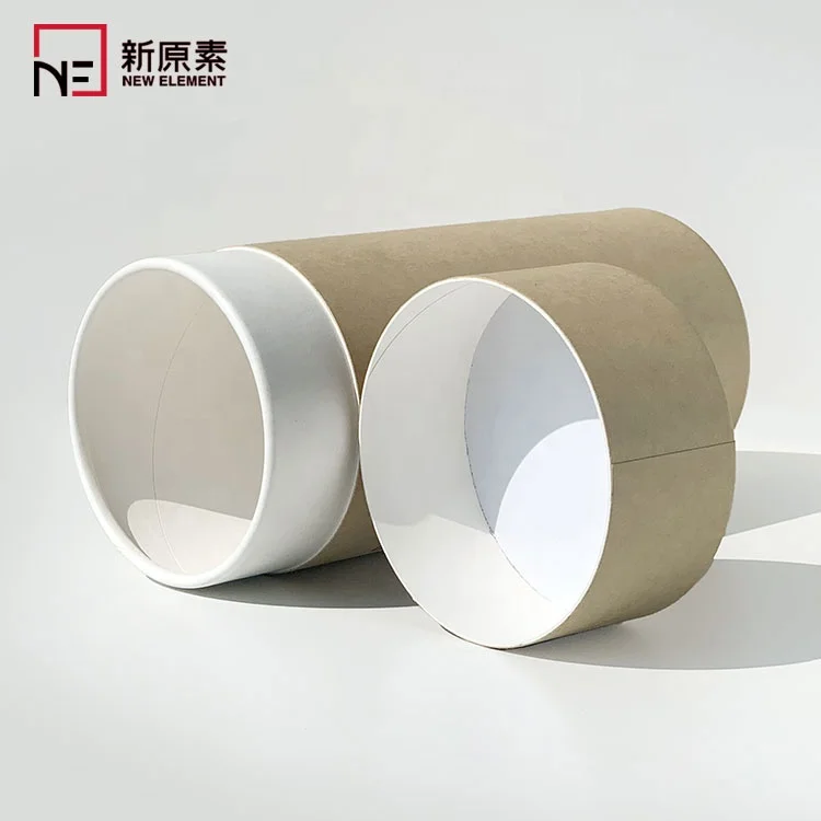 good price round shape clothes gift packaging kraft paper tube with logo