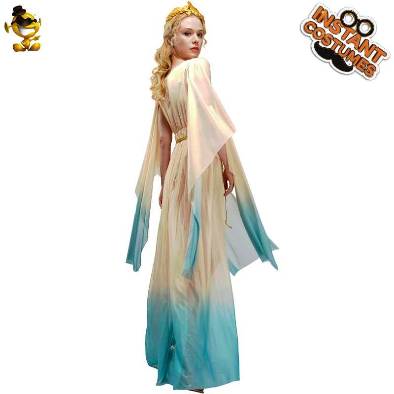Beautiful Cosplay Party Fancy Dress Women elegant Greek stage performance Goddess Dress Costume