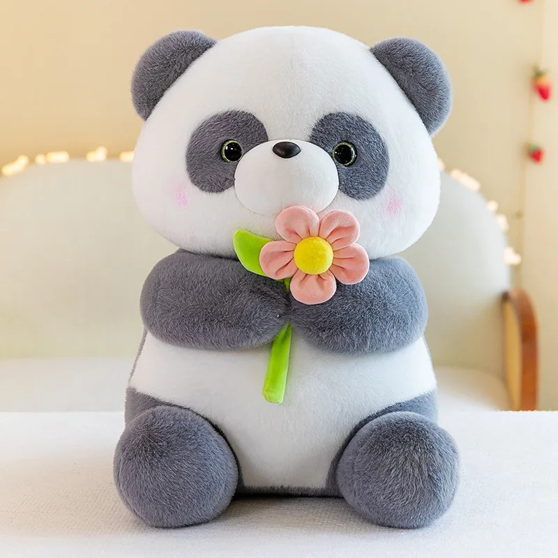 Wholesale Hot Selling Cute Simulation Soft Panda Stuffed Animal Plush Toys for Zoo Souvenir Gifts