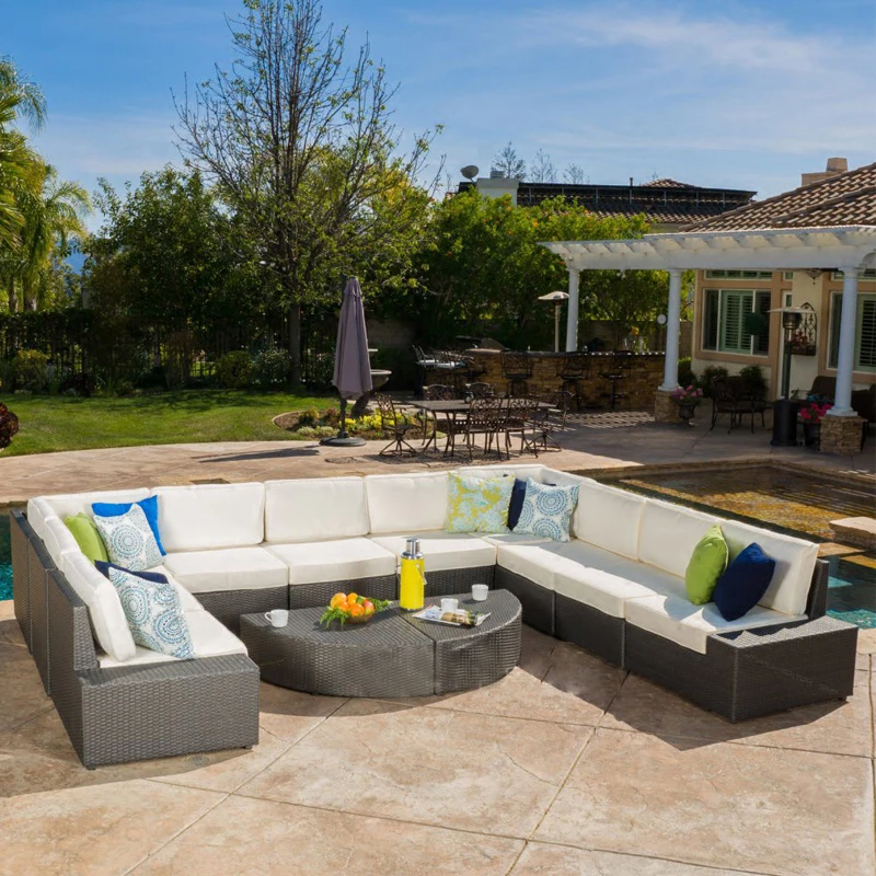 
12 piece extra large sectional sofa luxury living outdoor furniture 
