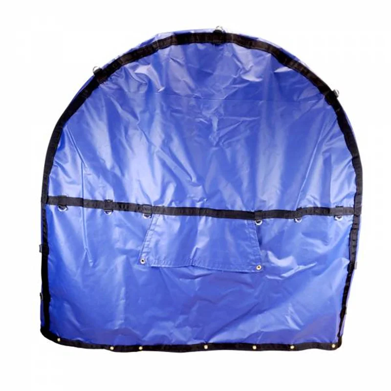 TZTY 18oz Black Vinyl Coil Cover Rolled Steel Aluminum Coils Coil Bag Flatbed Truck Trailer Trap Tarpaulin