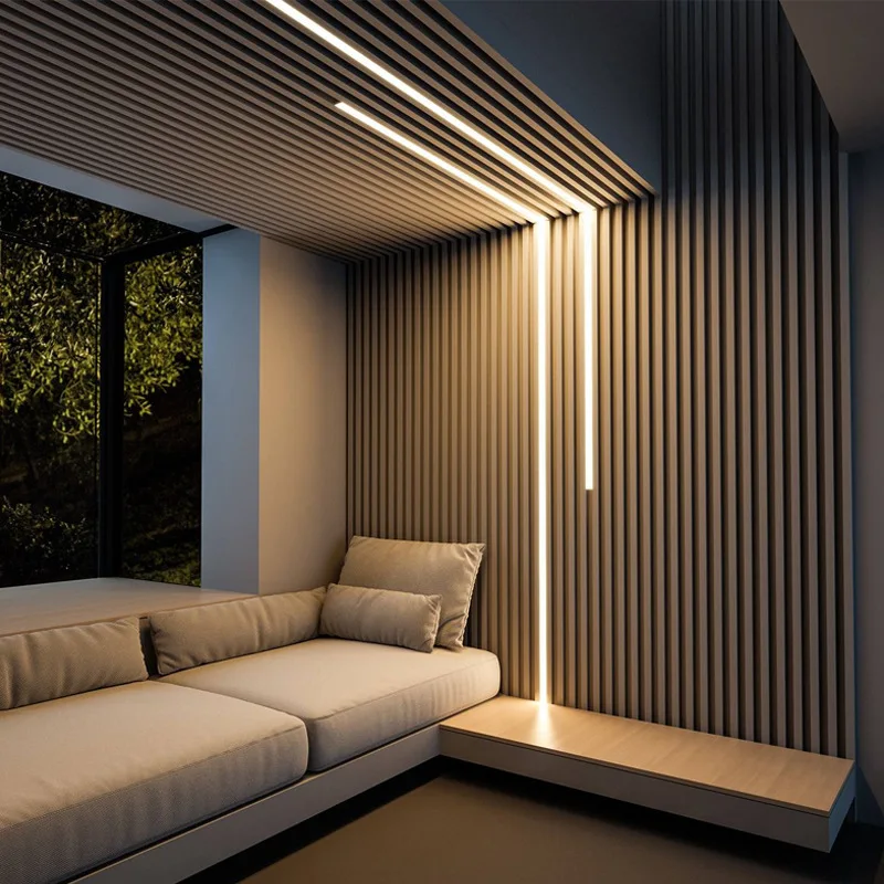 Modern simple linear light low-voltage aluminum groove light ceiling LED  line light