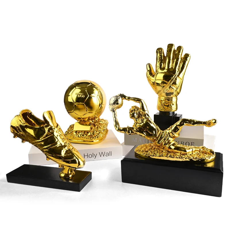 Luxury Soccer Golden Ball Soccer Trophy Best Player Award Birthday Gift Football Trophy Decor Soccer Golden Ball Trophy