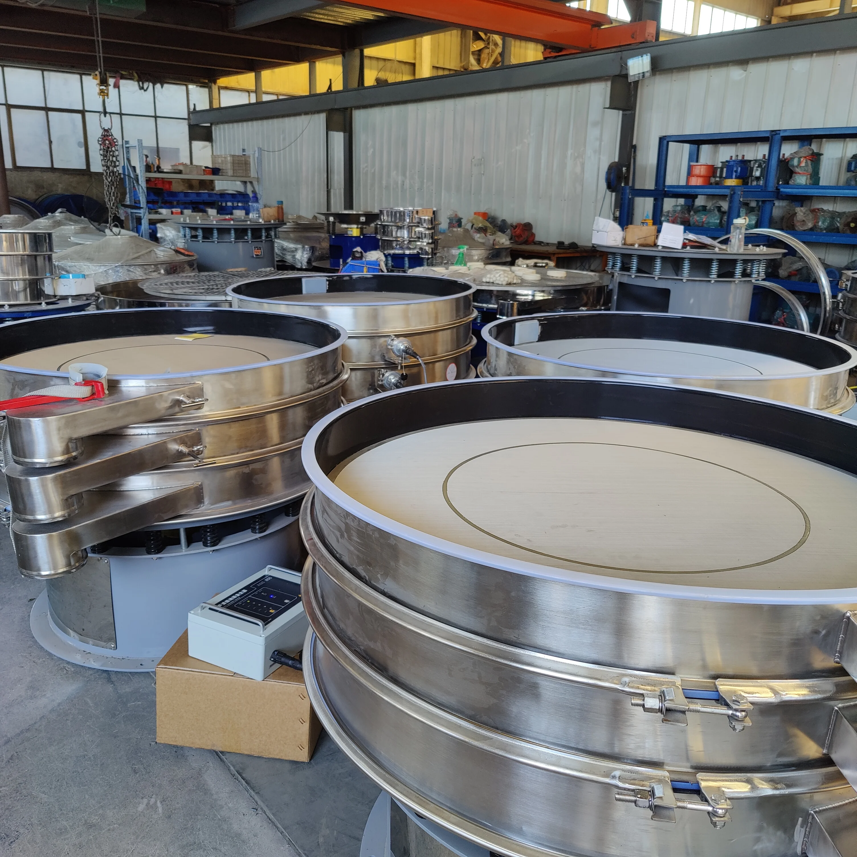 rotary flour sifter cassava starch sieving machine sweco separator