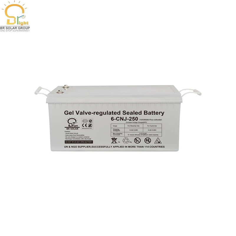 BR solar gel battery 12v 200ah agm gel battery