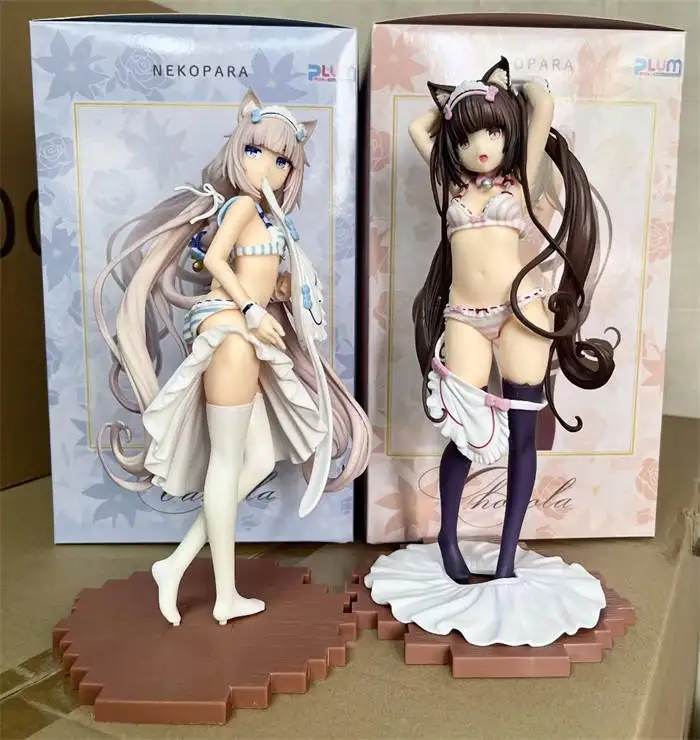 2 Styles Nekopara Kigae no Hitotoki Chocola Vanilla Sexy Anime Figure Unisex PVC Model Toy Collection Gift 24CM