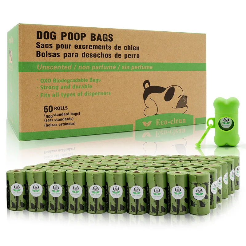 
Plastic Biodegradable Dog Waste Poop Disposable Pet Dog Poop Bags 