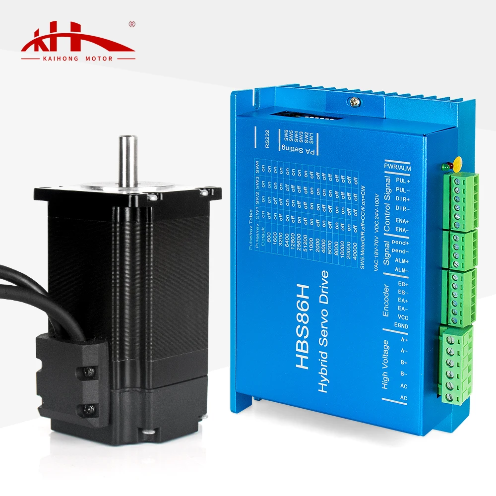 Kaihong 57*57*76+22mm 24v 2.3N.M Nema 23 Hybrid Stepper Motor Closed Loop With Encoder Kit For Cnc/Robot Machine