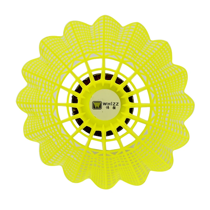 wholesale factory high quality nylon badminton shuttlecock durable yellow shuttlecock