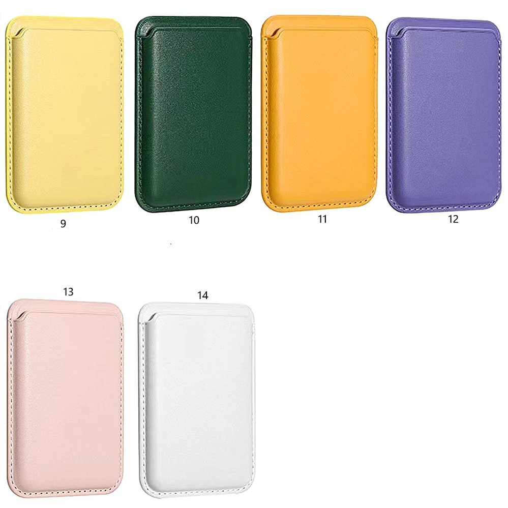 Pasjeshouder Telefoon Custom Logo Accessories Case Phone Case ForMagnet Phone Card Holder PU Fashion Business Card Universal 31g