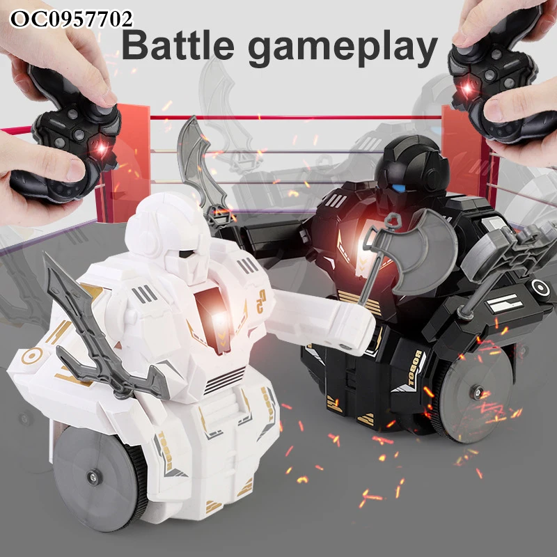 Newest 2.4G 7CH rc fighting robot toy remote control battle robot for kids