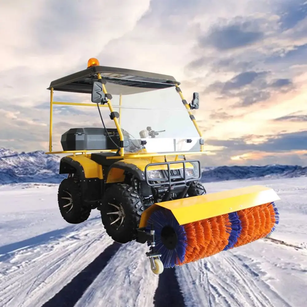 Multifunction Fully Enclosed Snow Plow Truck Four-Wheeled Driving Snow Sweeper Snow Removal Vehicle