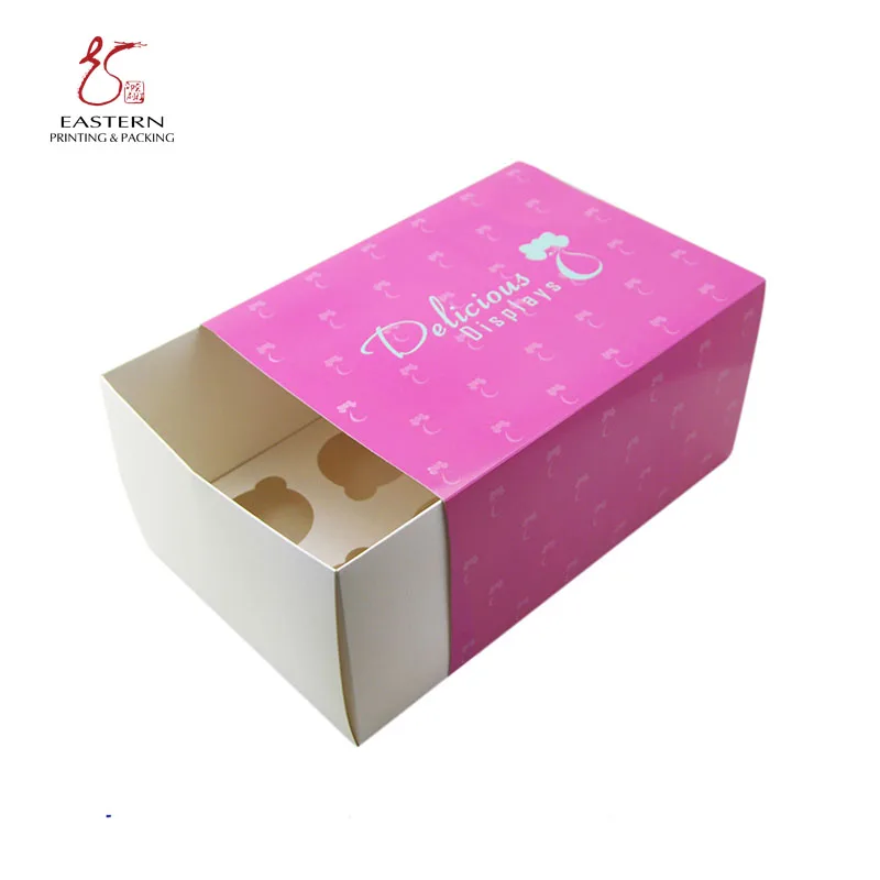 Cake Packaging Box New Arrival Wholesale Price White cardboard Soy Ink Cake Box With Handle