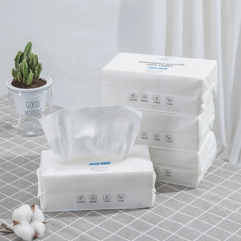 spunlace hand towel OEM brand hygiene baby face towel manufacturer cloth 80pcs soft disposable facial cleaning towel