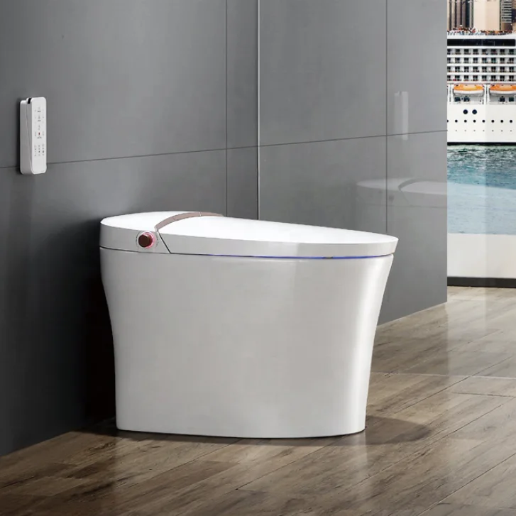 Bolina 2023 hot selling  Flushing Siphonic Jet S-trap automatic one piece smart intelligent toilet