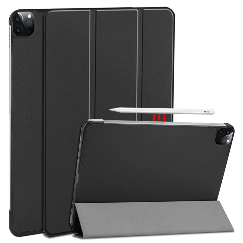 New For ipad pro 2021 11 inch Case Slim Tri-fold Standing Smart Case Cover for ipad pro 11 2021/2020/2018