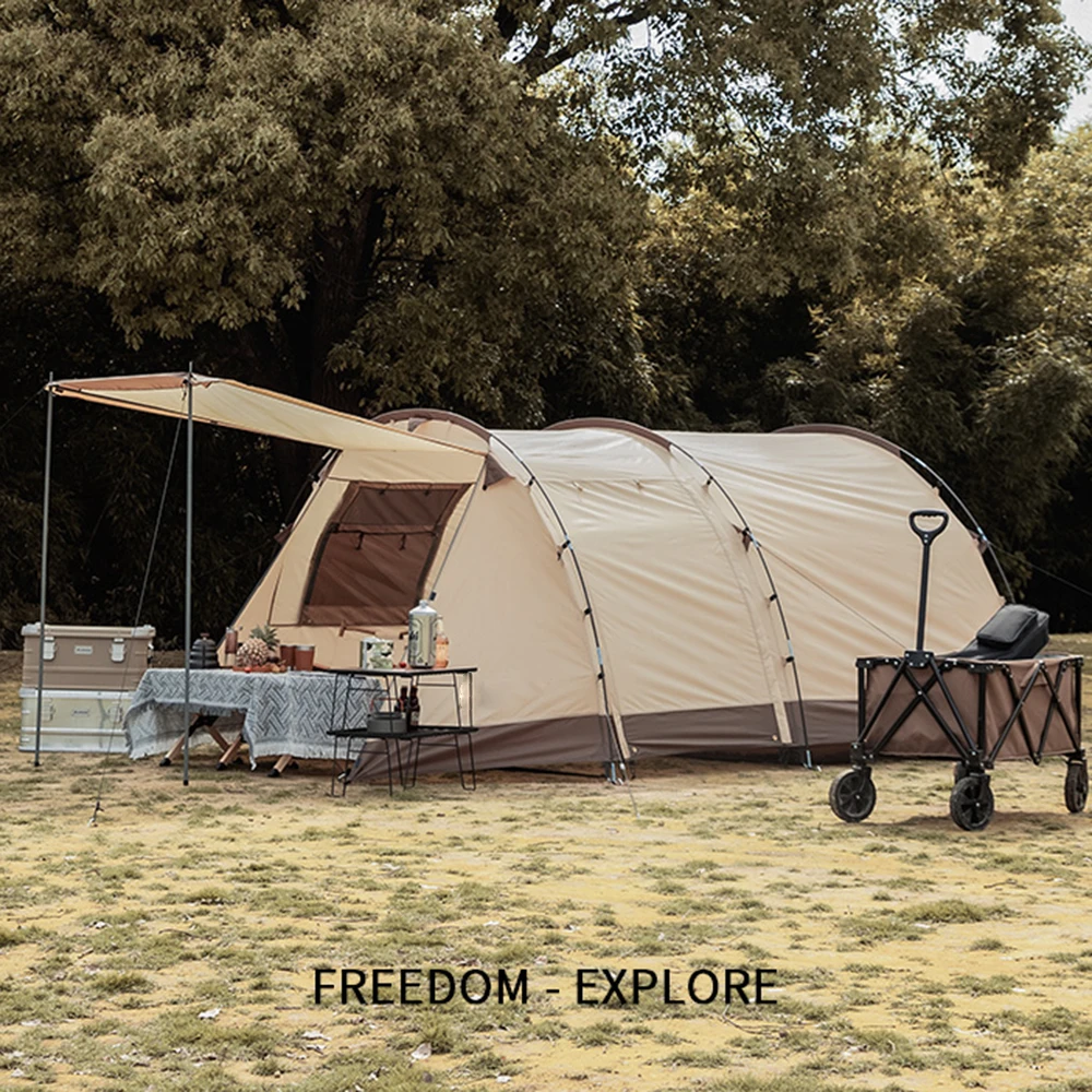 New Fashion Single Waterproof Family Camping Hammock and Tent with Bug Mosquito Net Rain Fly Nylon Tunnel Outdoor Tent