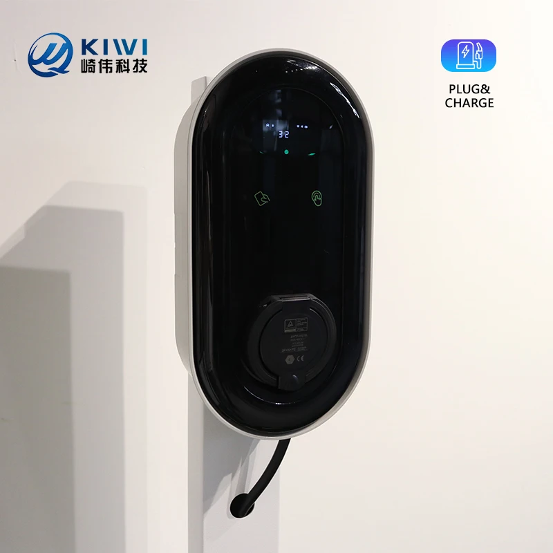 Home 220V 32A 7kW 22kW Wall Mounted AC EV Charger Station Wallbox Charging for Electric Vehicle Car