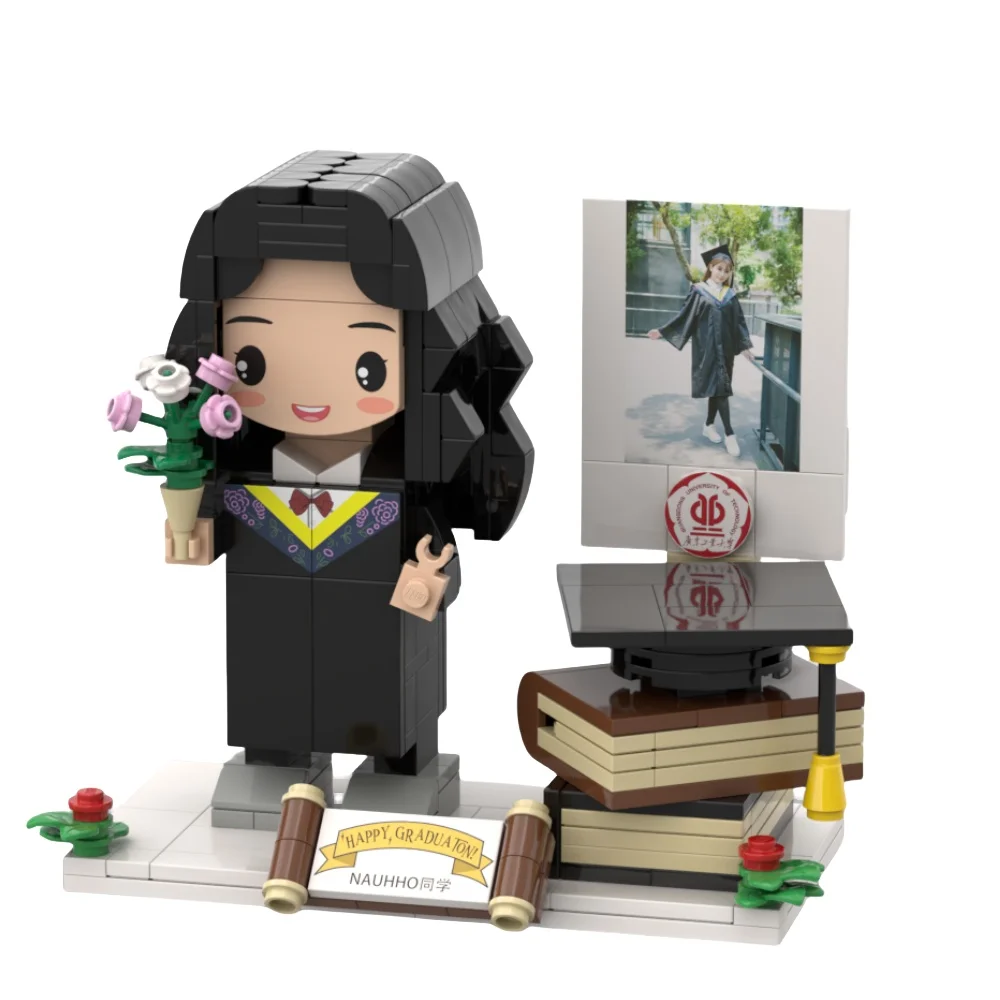 Custom Mini People Decor 2024 Graduation Gift Customized Building block sets ABS Action Assembly Diy Gift