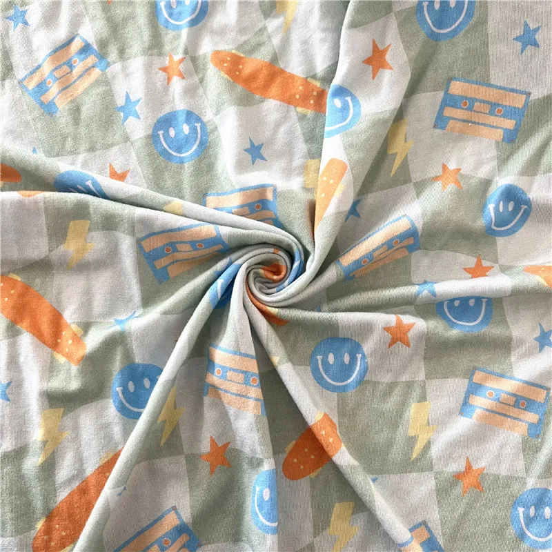 Custom Printed High Quality Reactive Digital Printing Tencel Lyocell Fabric Single Jersey for clothing 200-220gsm