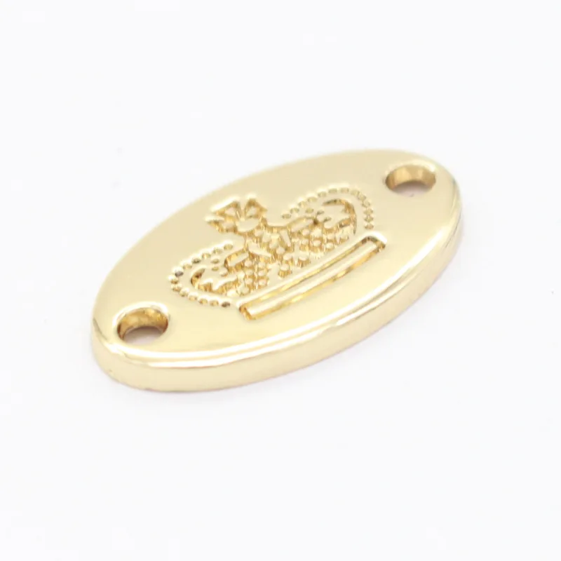 Top Quality Hardware Accessories Zinc Alloy Engraved Logo Metal Label for suitcase