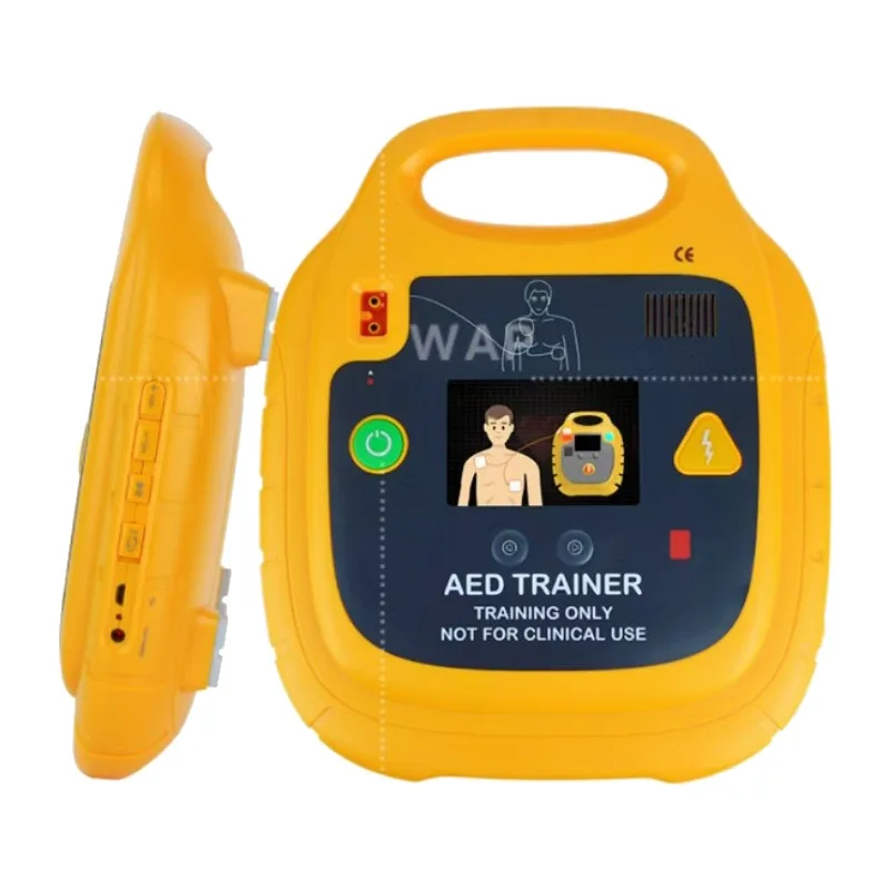 Language Automated External Defibrillator CPR training first aid emergency AED trainer machine