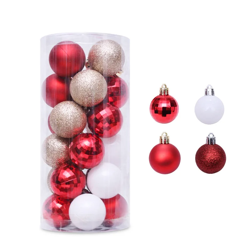 24pcs  Christmas Balls Shatterproof Christmas Baubles XmasTree Decoration for Christmas and Wedding Party etc( 40 mm)