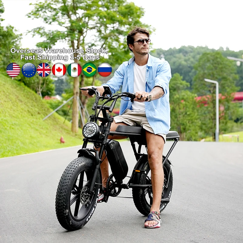 Ouxi V8 Electric off road bikes 20 inches fat e-bikes buy from EU USA warehouse Electric city bikes bicycles