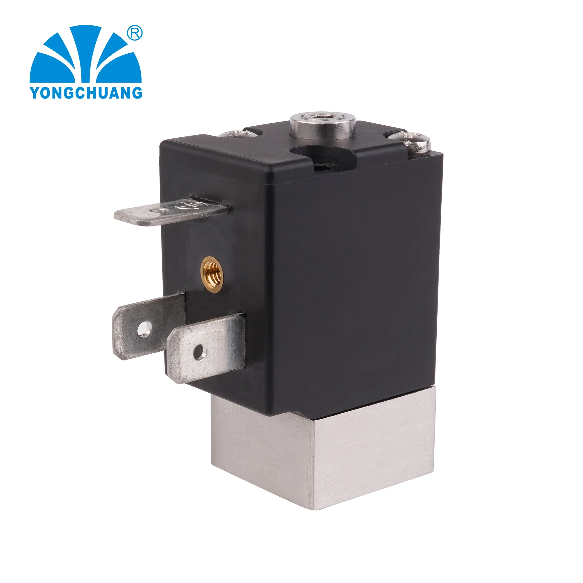 Brass stainless steel medical miniature proportional air solenoid valve 12v for medical