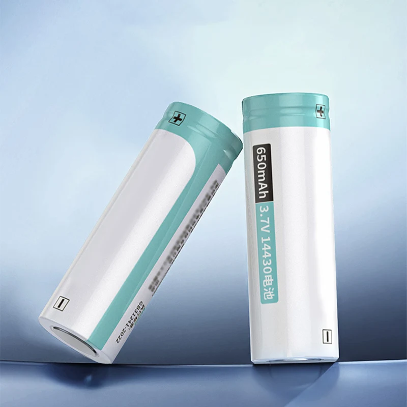 Переносная литиевая батарея большой емкости 14430 цилиндра 650 мАч 3 7 В перезаряжаемая для бритвы электрическая машинка стрижки волос