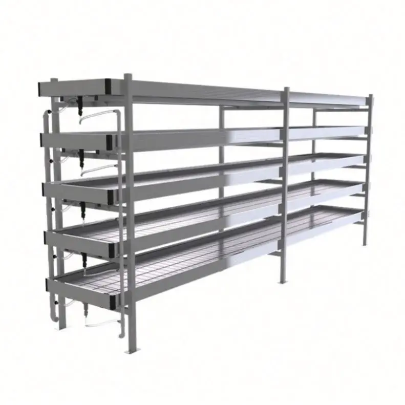 
Garden greenhouses hydroponic grow tray mushroom rack growing shelves rack prices mobile vertical racking for farming 