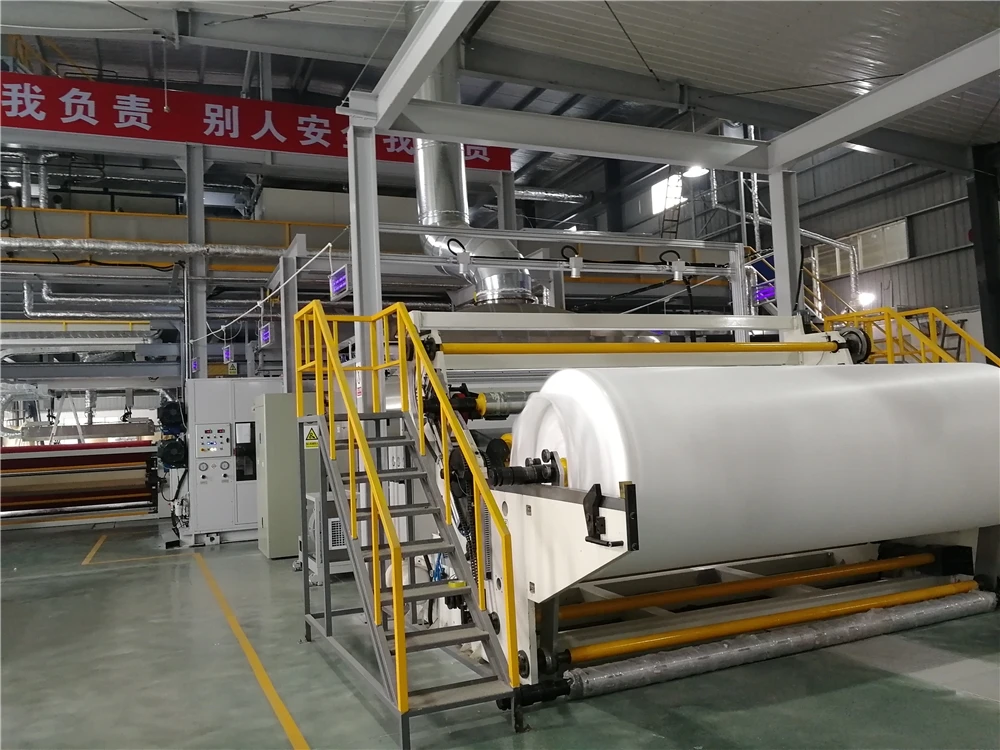 Hot selling pp spunbond fabric wadding making high-speed geotextile production line nonwoven machine