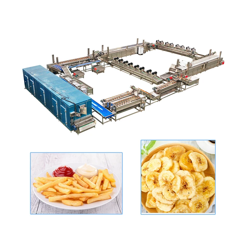 Professional Factory Frozen Production Chips Pringles Frying Potato Line