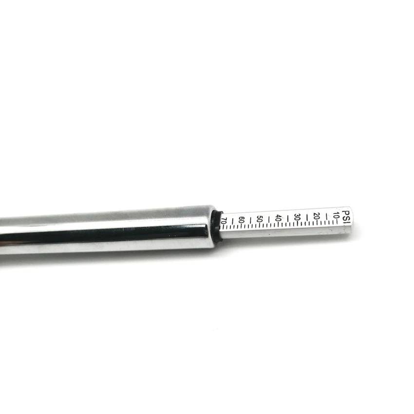 Wheelsky high quality 10-150psi zinc head 2-side scale bar steel body car tire pressure gauge pen
