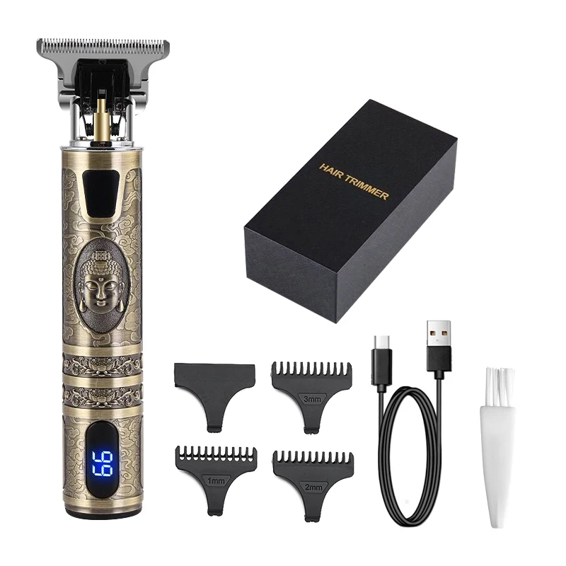 New Design T Blade Monster Hair Clippers USB Charging Hair Trimmer Professional LCD Bald Clipper