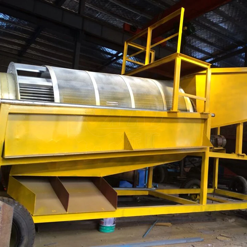 Trommel Drum Screen for Solid Waste Separation Separating Size Screening Mineral Sale