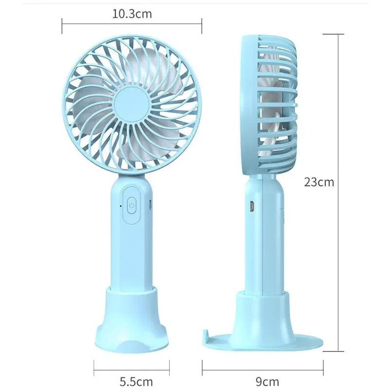 2025 Summer Mini Cooler Fan Folding Portable Rechargeable Fan Table Mini Electric Desk Fan with Battery 5V